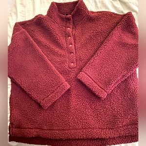 Aerie Sherpa quarter snap